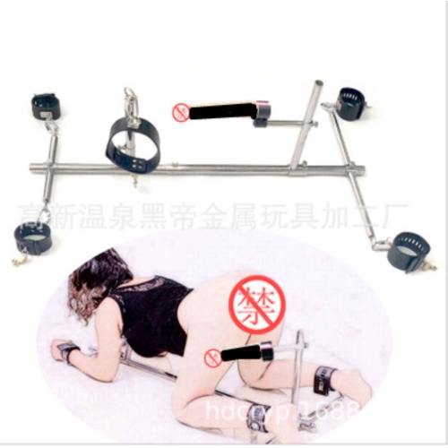 調(diào)教工具-香港黑帝-黑帝情趣男女狗奴調(diào)教陽具自慰器皮銬不銹鋼陽具架子 2.8kg